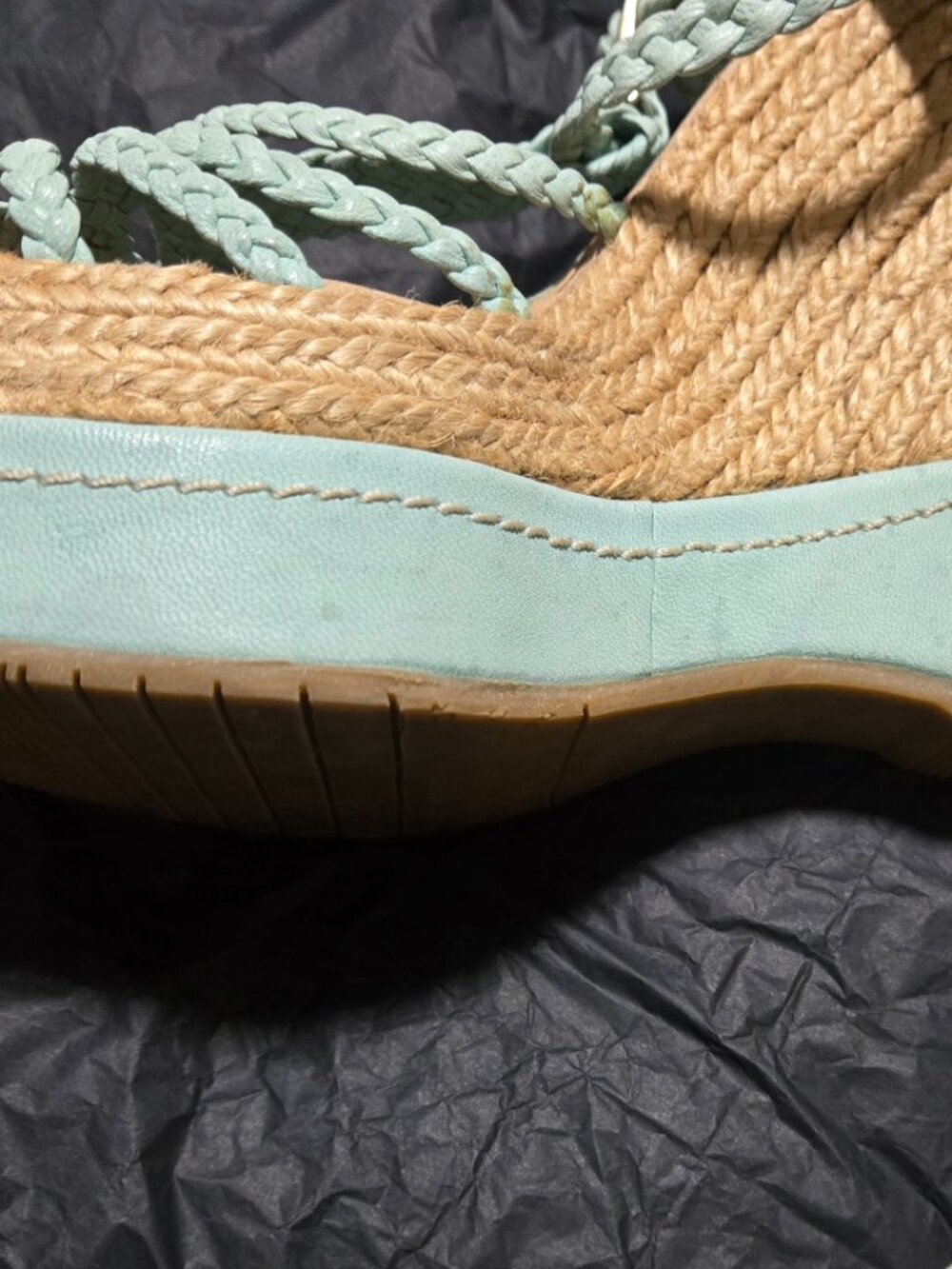 Palomitas by Paloma Barceló Mint Braided Platform Espadrille Wedge Sandals EU 40 - Picture 6 of 16